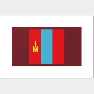 Mongolia Flag Posters and Art